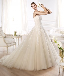 W508-Sweetheat-Puffy-Skirt-Lace-Applique-Top-font-b-Wedding-b-font-font-b-Dress-b